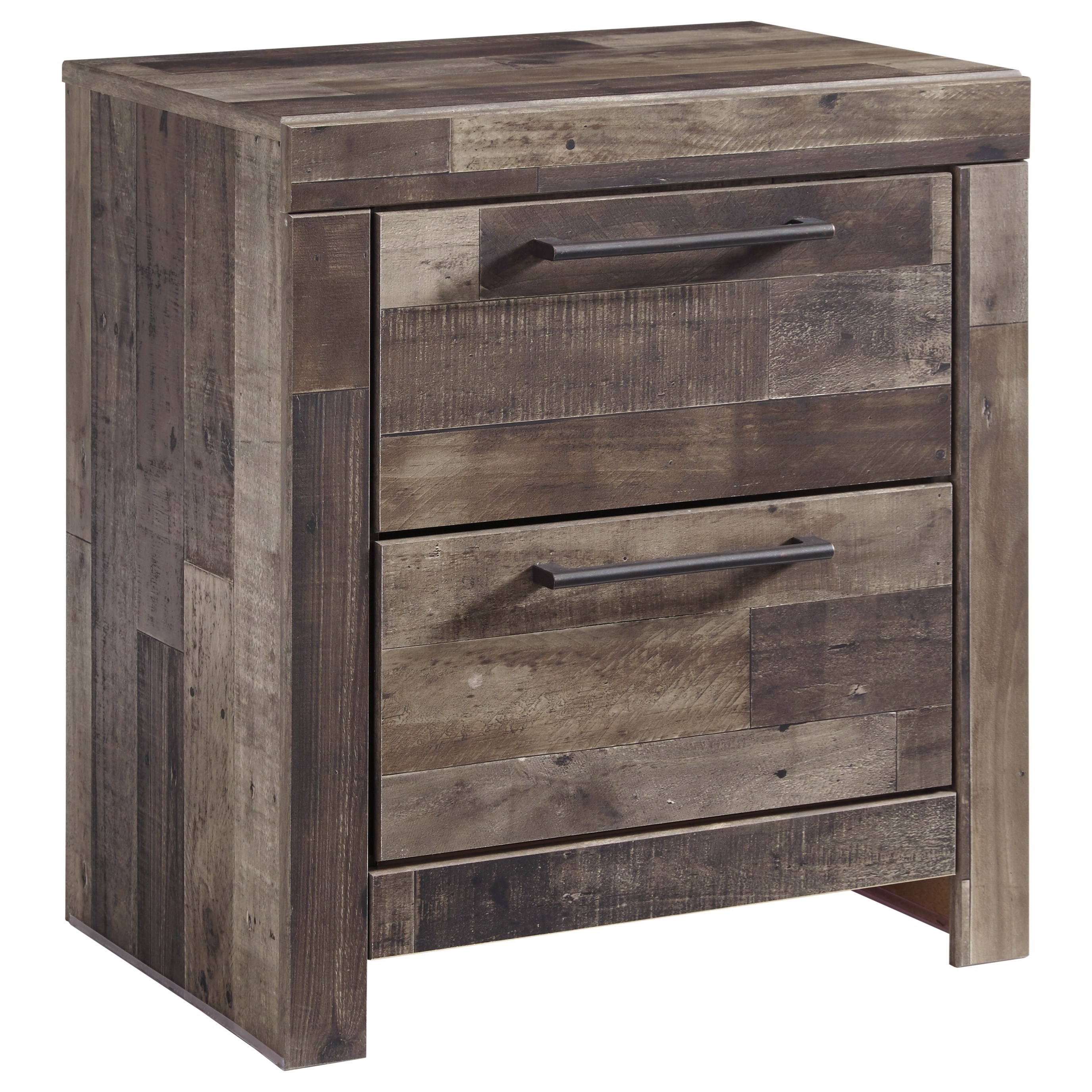 Benchcraft by Ashley Derekson 2Drawer Nightstand with USB Chargers